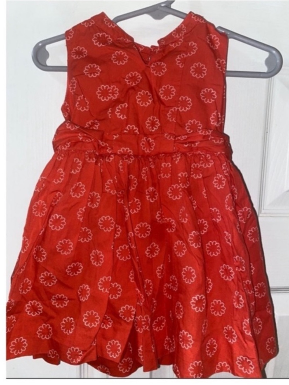 Tommy Hilfiger Baby Girl Red Floral Fit & Flare Dress 9-12M